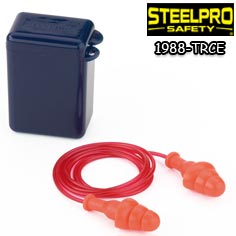 تصویر گوشی ایمنی ایرپلاگ سیلیکونی سه پله بنددار Steelpro Safety - FIT BASIC
